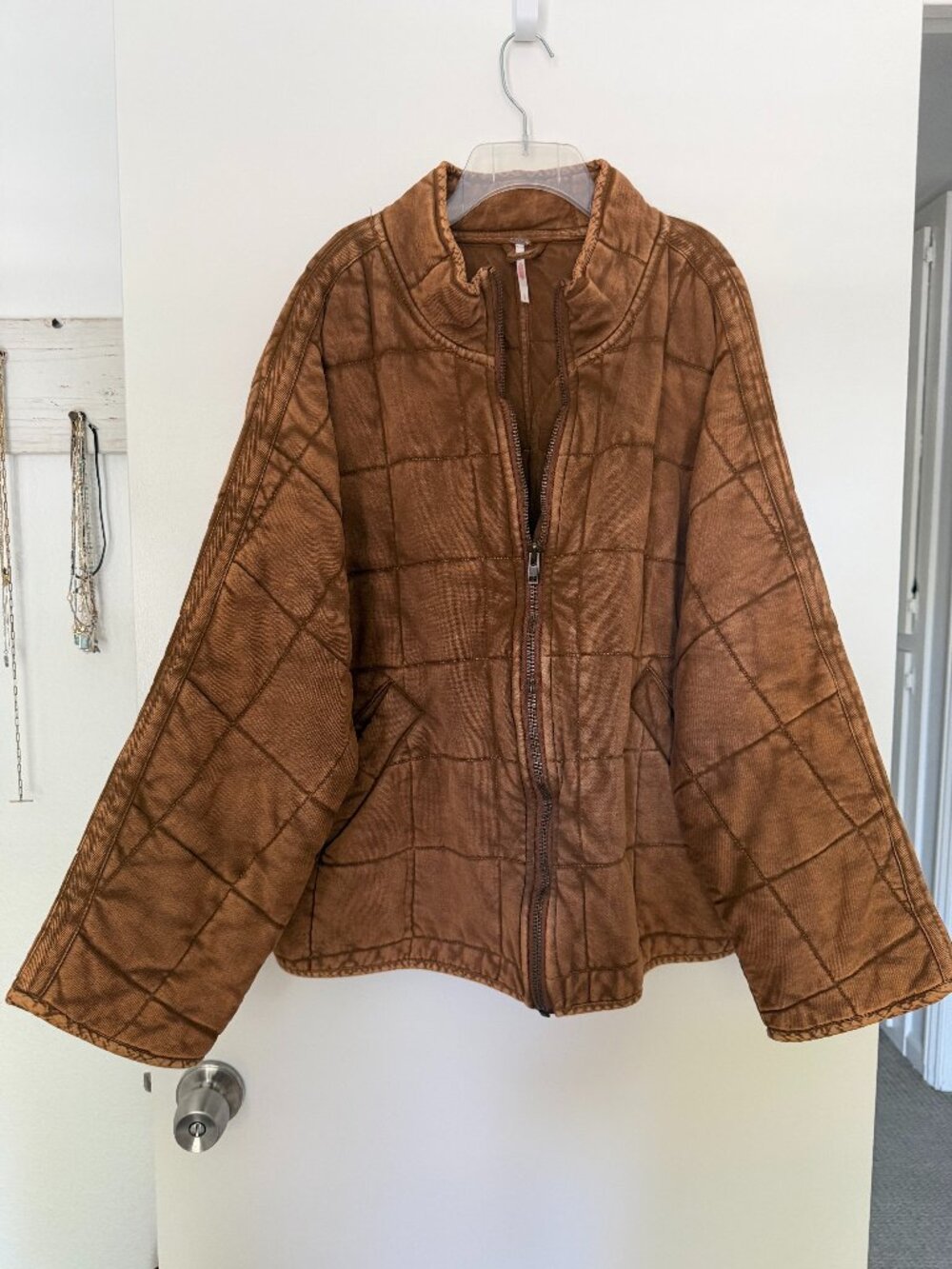 Free People Dolman Quilted Bomber Jacket - L